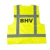 BHV hesje geel met 4 reflectiestrepen RWS