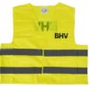 BHV hesje geel met 2 reflectiestrepen