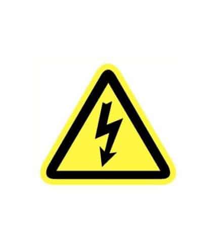 Pictogram elektrische spanning 9 cm