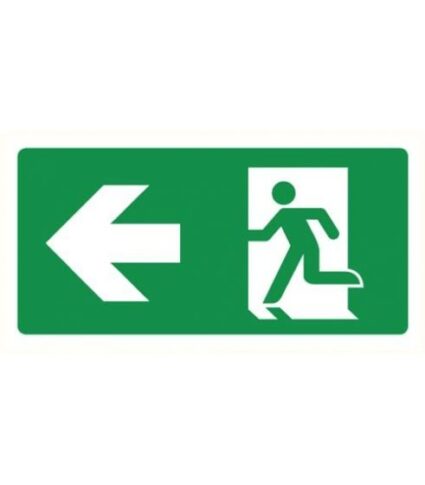 Nooduitgang links pictogram