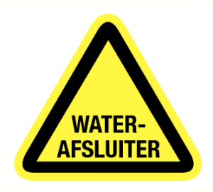 Pictogram waterafsluiter