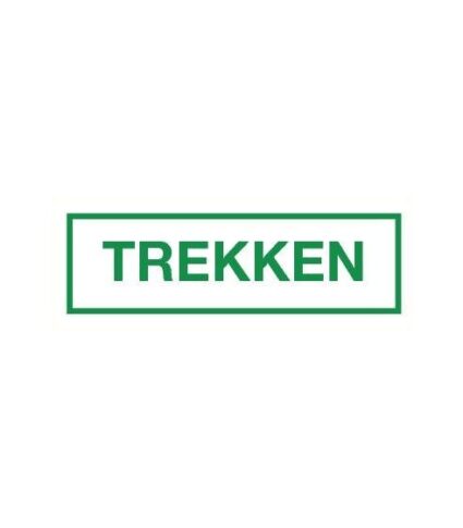 Trekken sticker