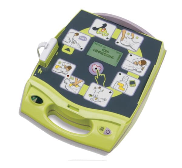 ZOLL AED plus binnenkant open zonder klep