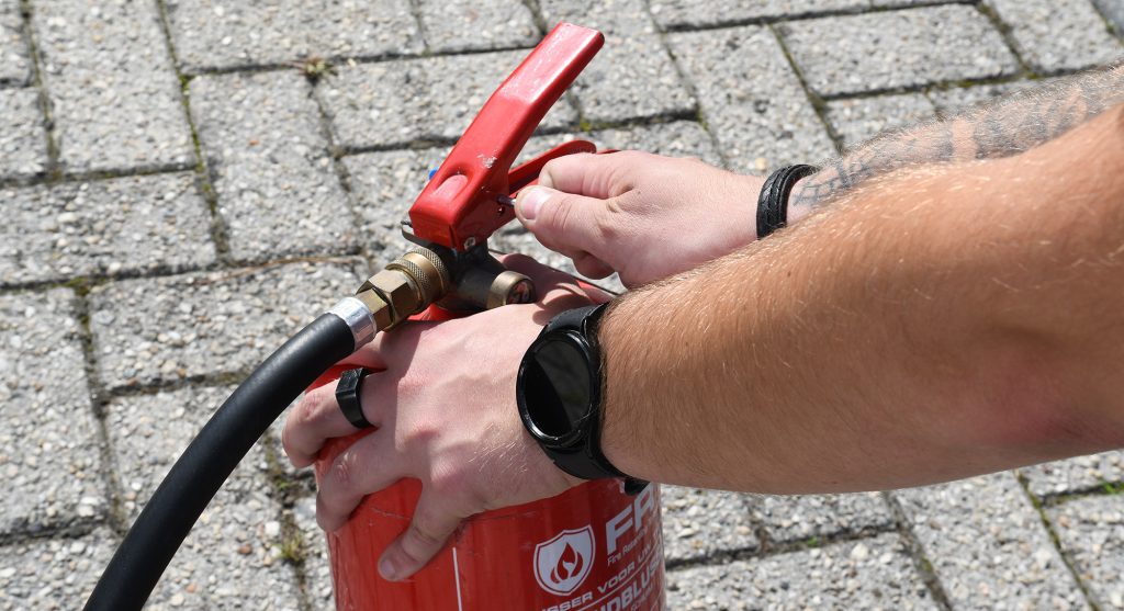 Borgpen Wegtrekken Brandblusser