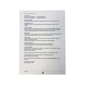 Handelingen Eerste Hulp Instructiekaart