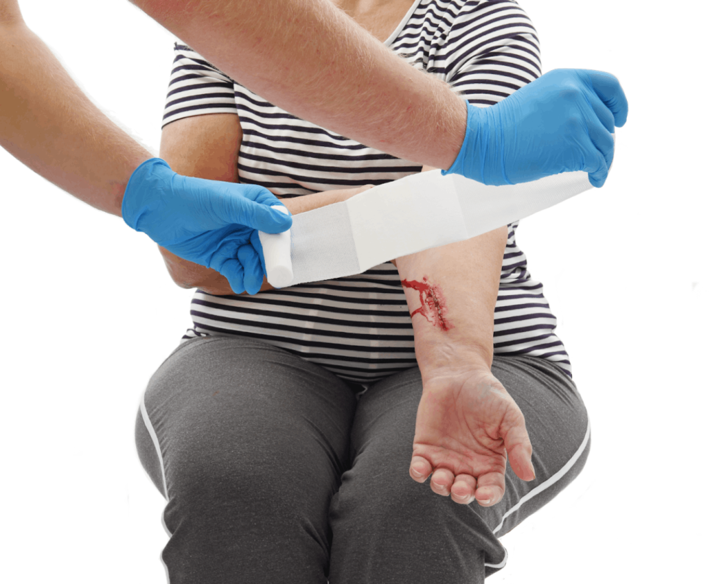 Aanleggen Wondsnelverband