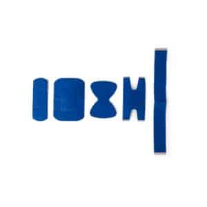 Assortiment blauwe detecteerbare wondpleisters voor de voedingsmiddelenindustrie