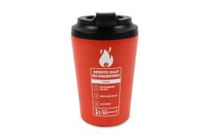 Rvs Thermosbeker To Go Eerste Hulp Bij Onderweg – Brandblusser Rood 350 Ml